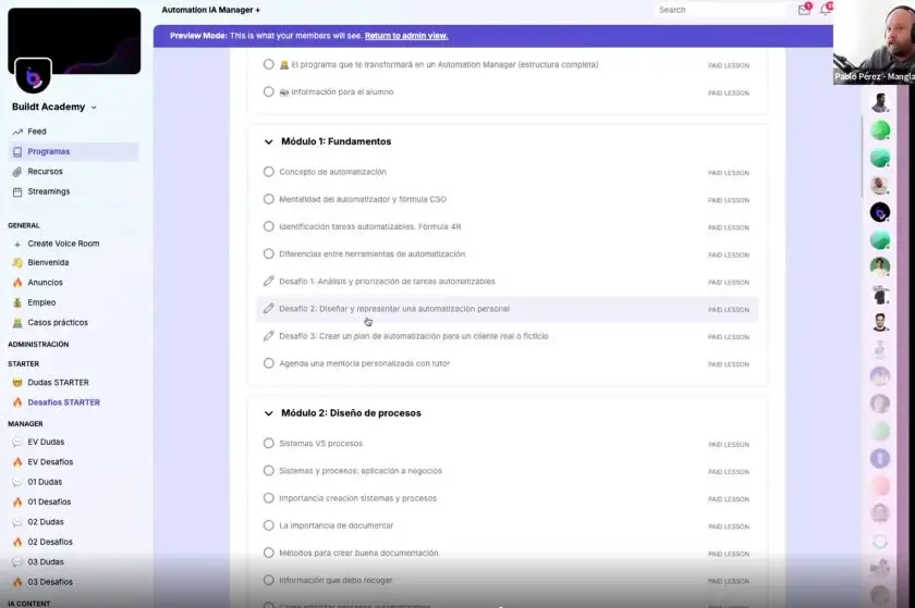 Módulos Buildt Academy