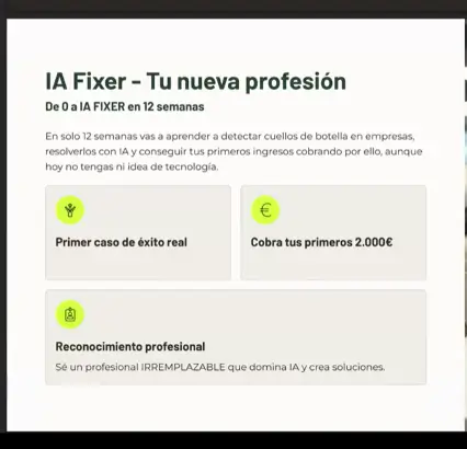 IA Fixer la nueva profesión en inteligencia artificial