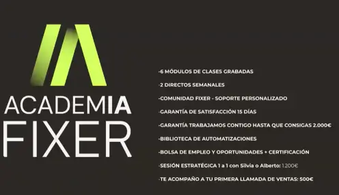 Contenidos  Programa Despierta de Academia IA Fixer