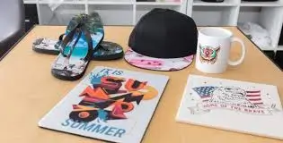 Variedad de productos personalizados con la técnica de sublimación