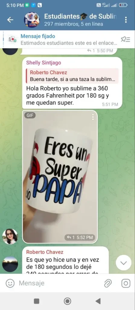 Experiencia de alumno de la mentoría El rentable negocio de la sublimación